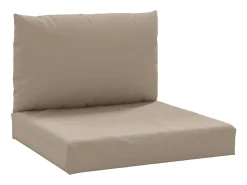 Cojines para palets 2 unidades tela Oxford gris taupé ES590338