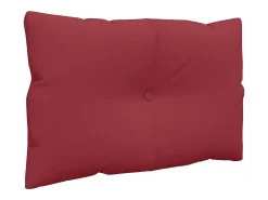 Cojines para palets 3 unidades tela rojo tinto