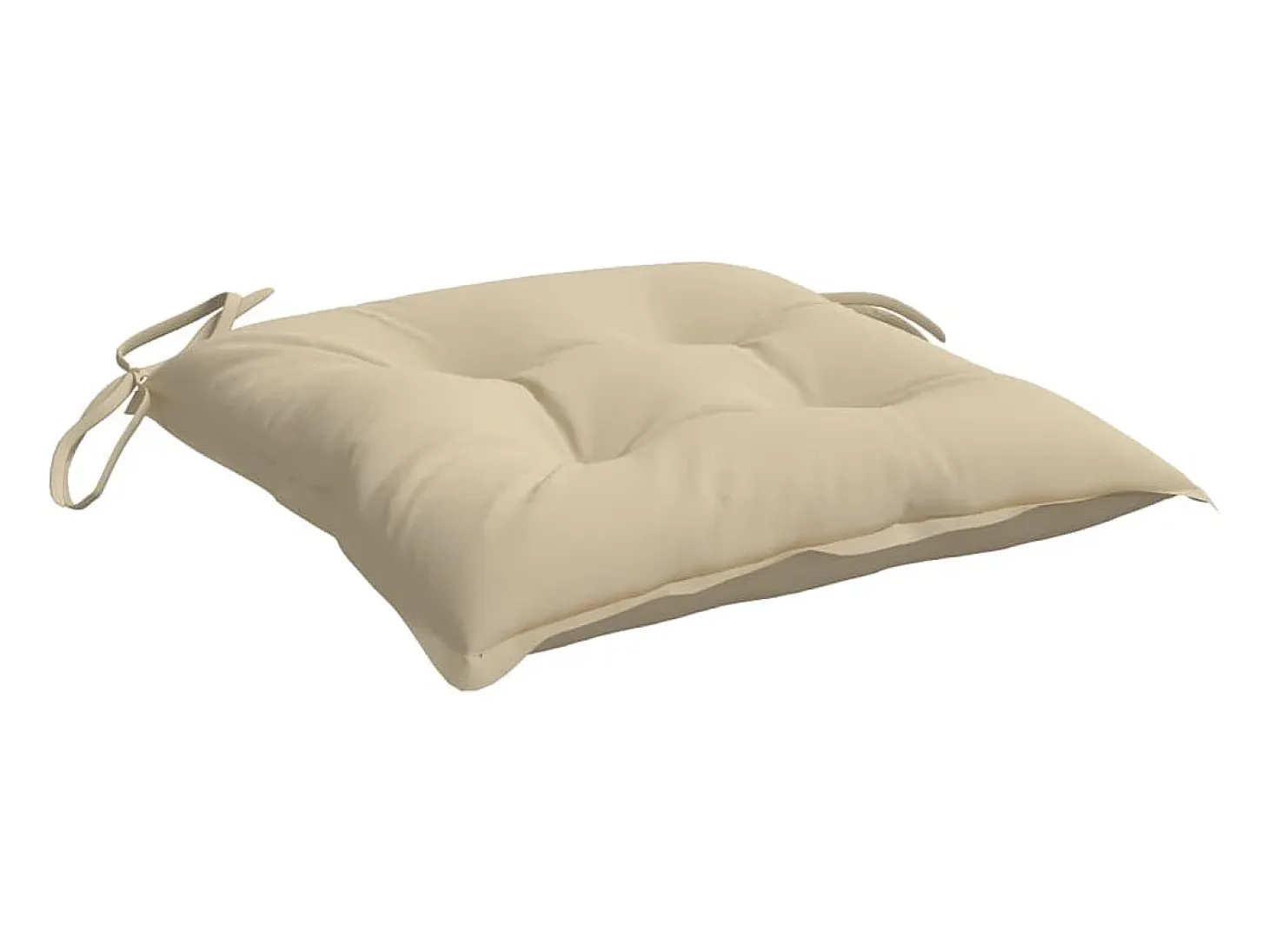 Cojines para palets 6 unidades tela Oxford beige 50x50x7 cm