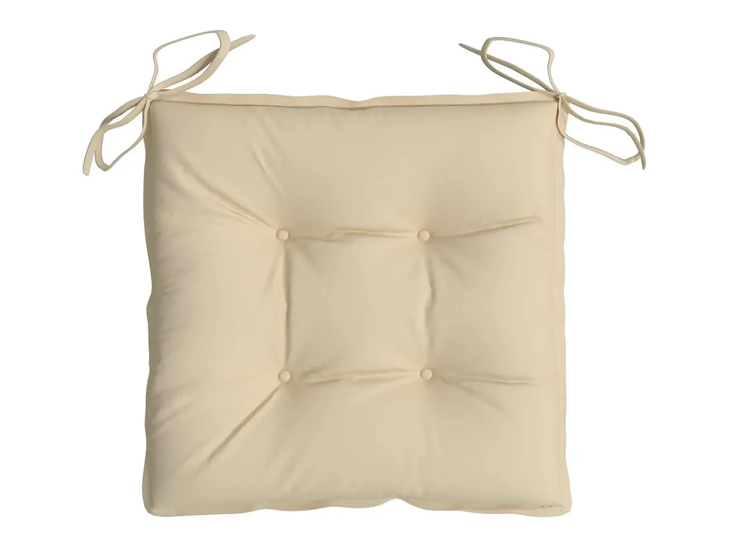 Cojines para palets 6 unidades tela Oxford beige 50x50x7 cm