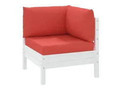 Cojines para palets 3 unidades tela Oxford rojo ES734964