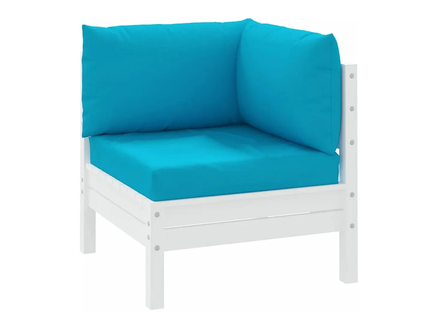 Cojines para palets 3 unidades tela Oxford azul claro