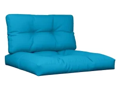 Cojines para palets 2 unidades tela azul ES689246