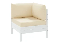 Cojines para palets 3 unidades tela Oxford beige ES965294