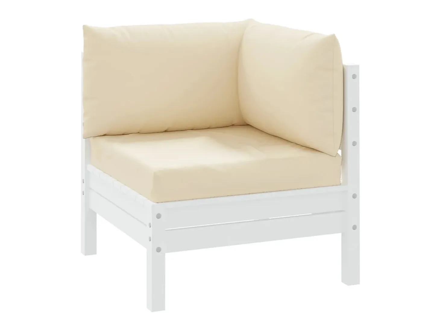 Cojines para palets 3 unidades tela Oxford beige ES965294