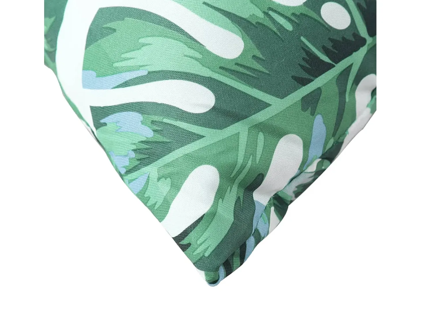 Cojines para palets 3 unidades tela estampado de hojas