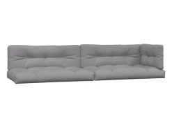 Cojines para palets 5 unidades tela gris