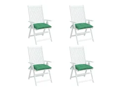 Cojines para palets 4 unidades tela Oxford verde 50x50x7 cm