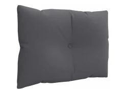 Cojines para paletss 3 unidades tela gris antracita