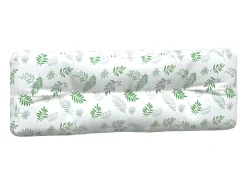 Cojines para palés 5 piezas tela estampado de hojas ES395862
