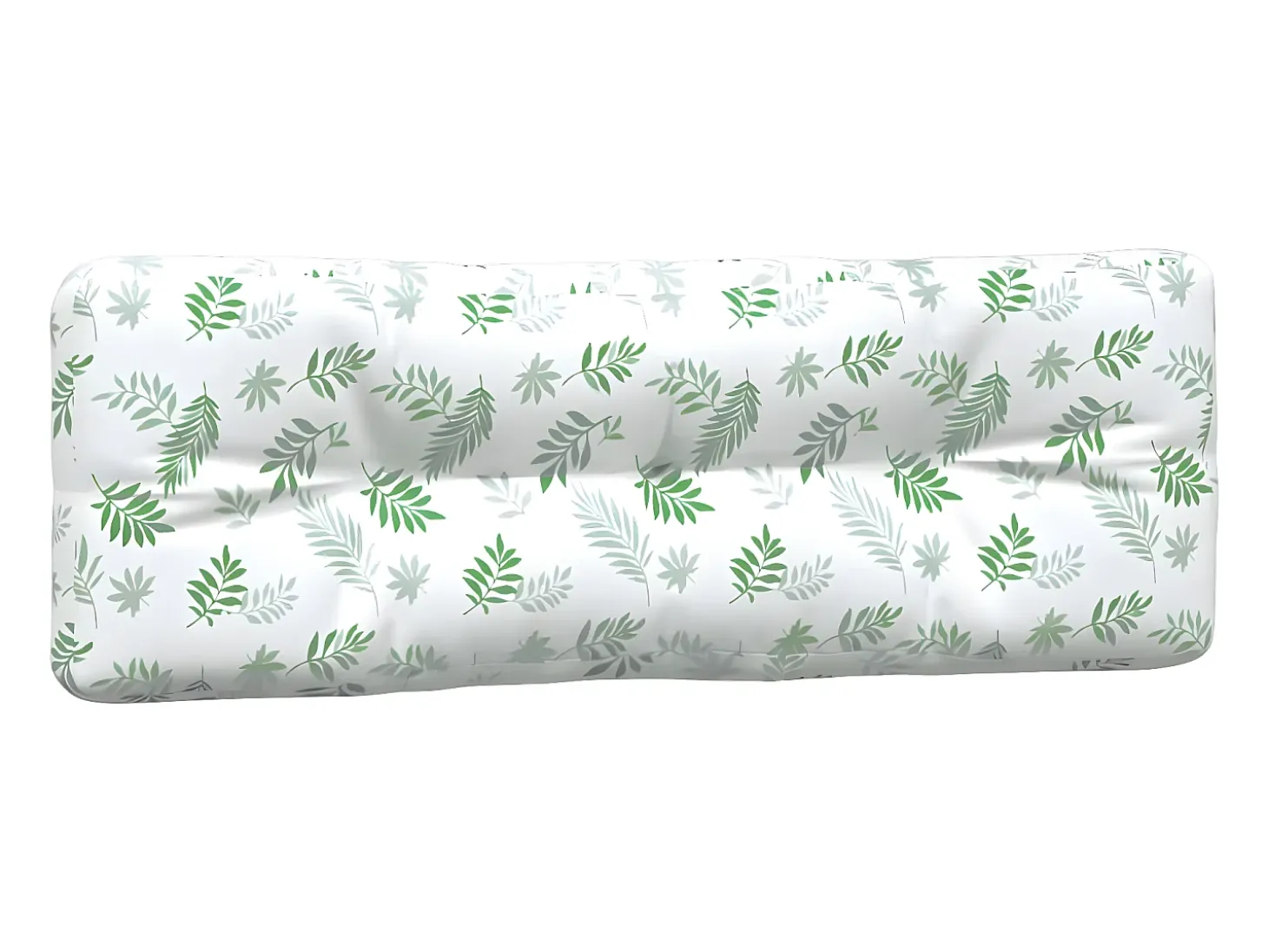 Cojines para palés 5 piezas tela estampado de hojas ES395862
