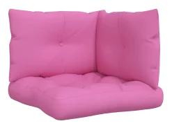 Cojines para palés 3 piezas tela Oxford rosa ES343280