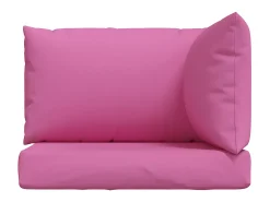 Cojines para palés 3 piezas tela Oxford rosa ES430845