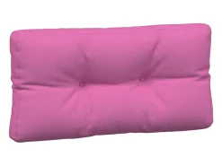 Cojines para palés 7 piezas tela rosa
