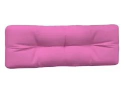 Cojines para palés 7 piezas tela rosa