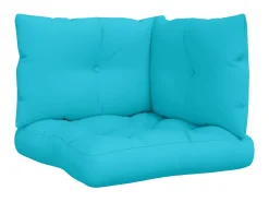 Cojines para palés 3 piezas tela Oxford turquesa ES814306