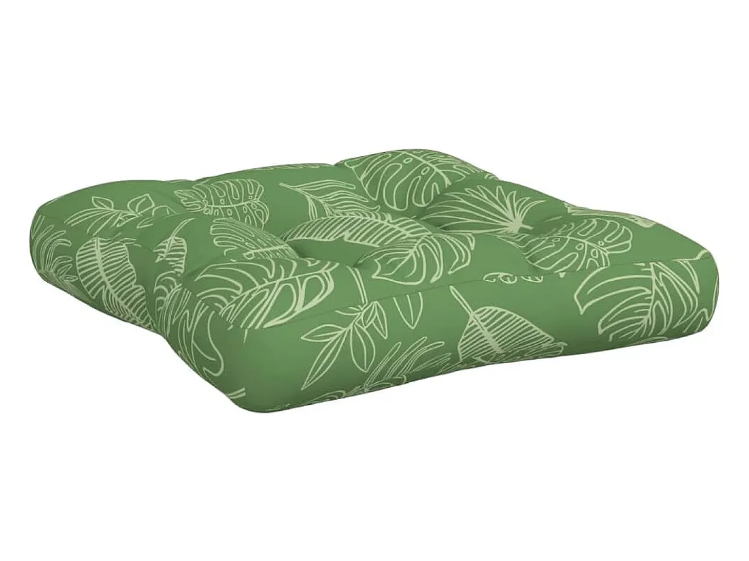 Cojines para palés 3 piezas tela Oxford estampado de hojas
