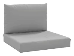 Cojines para palés 2 unidades tela Oxford gris