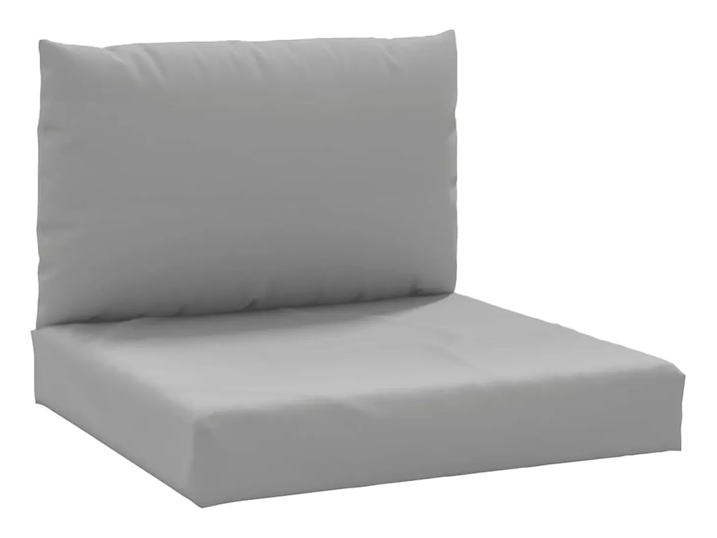 Cojines para palés 2 unidades tela Oxford gris ES547565