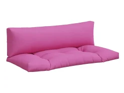 Cojines para palés 2 unidades tela Oxford rosa ES505772