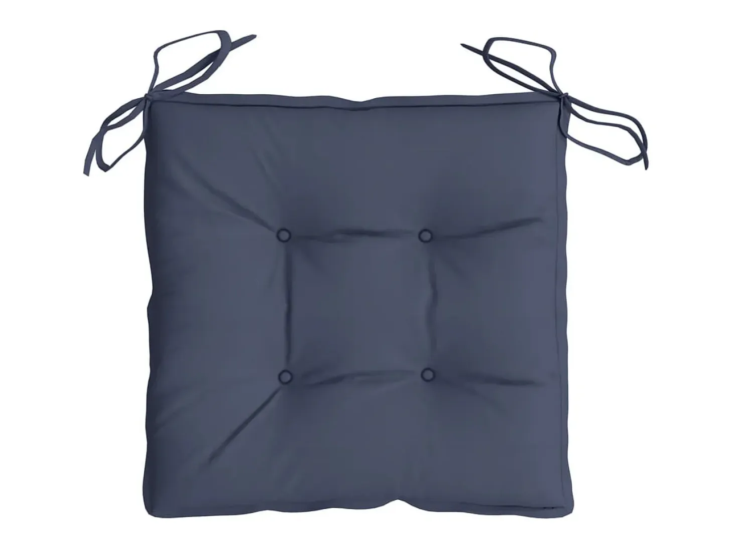 Cojines para silla 4 unidades tela Oxford azul marino 50x50x7 cm