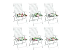 Cojines para silla 6 unidades tela Oxford multicolor 50x50x7 cm