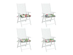 Cojines para silla 4 unidades tela Oxford multicolor 50x50x7 cm