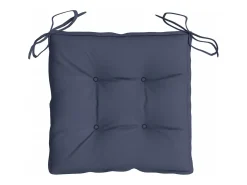Cojines para silla 2 unidades tela Oxford azul marino 50x50x7 cm
