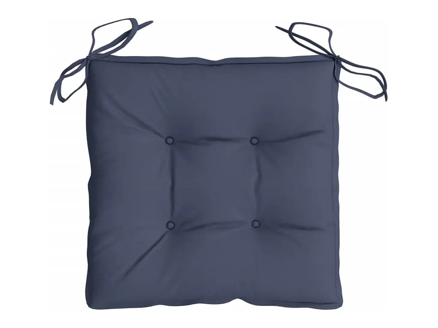 Cojines para silla 2 unidades tela Oxford azul marino 50x50x7 cm