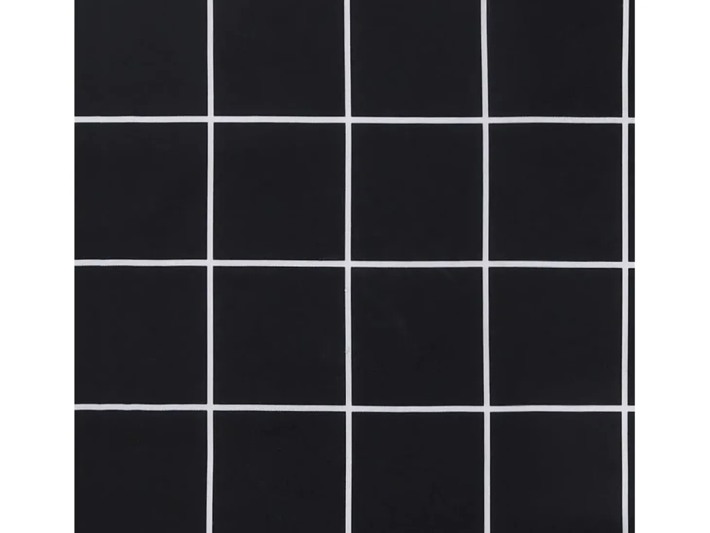 Cojines para silla 2 unidades tela a cuadros negro 40x40x7 cm