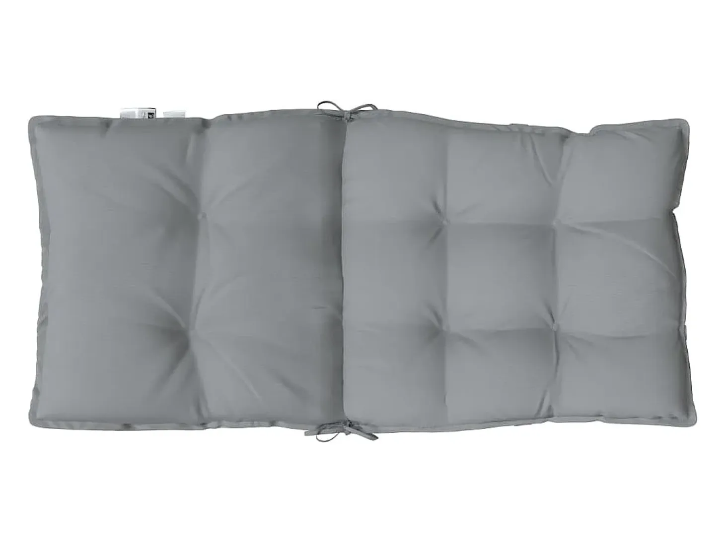 Cojines para silla con respaldo bajo 4 unidades tela Oxford gris