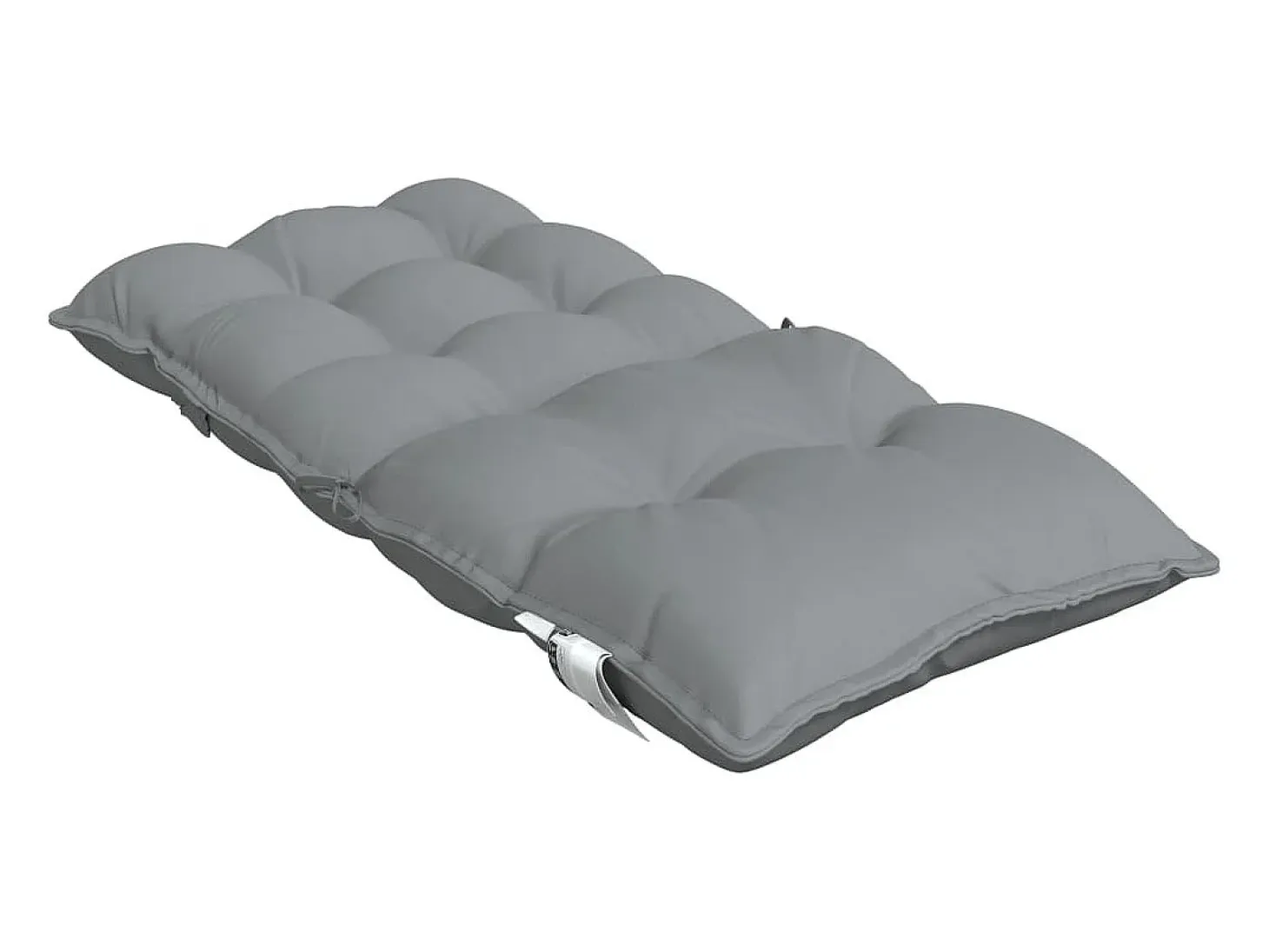 Cojines para silla con respaldo bajo 4 unidades tela Oxford gris