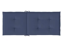 Cojines para silla con respaldo alto 6 unidades tela azul marino