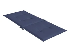 Cojines para silla con respaldo alto 6 unidades tela azul marino