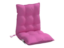 Cojines para silla con respaldo bajo 4 unidades tela Oxford rosa