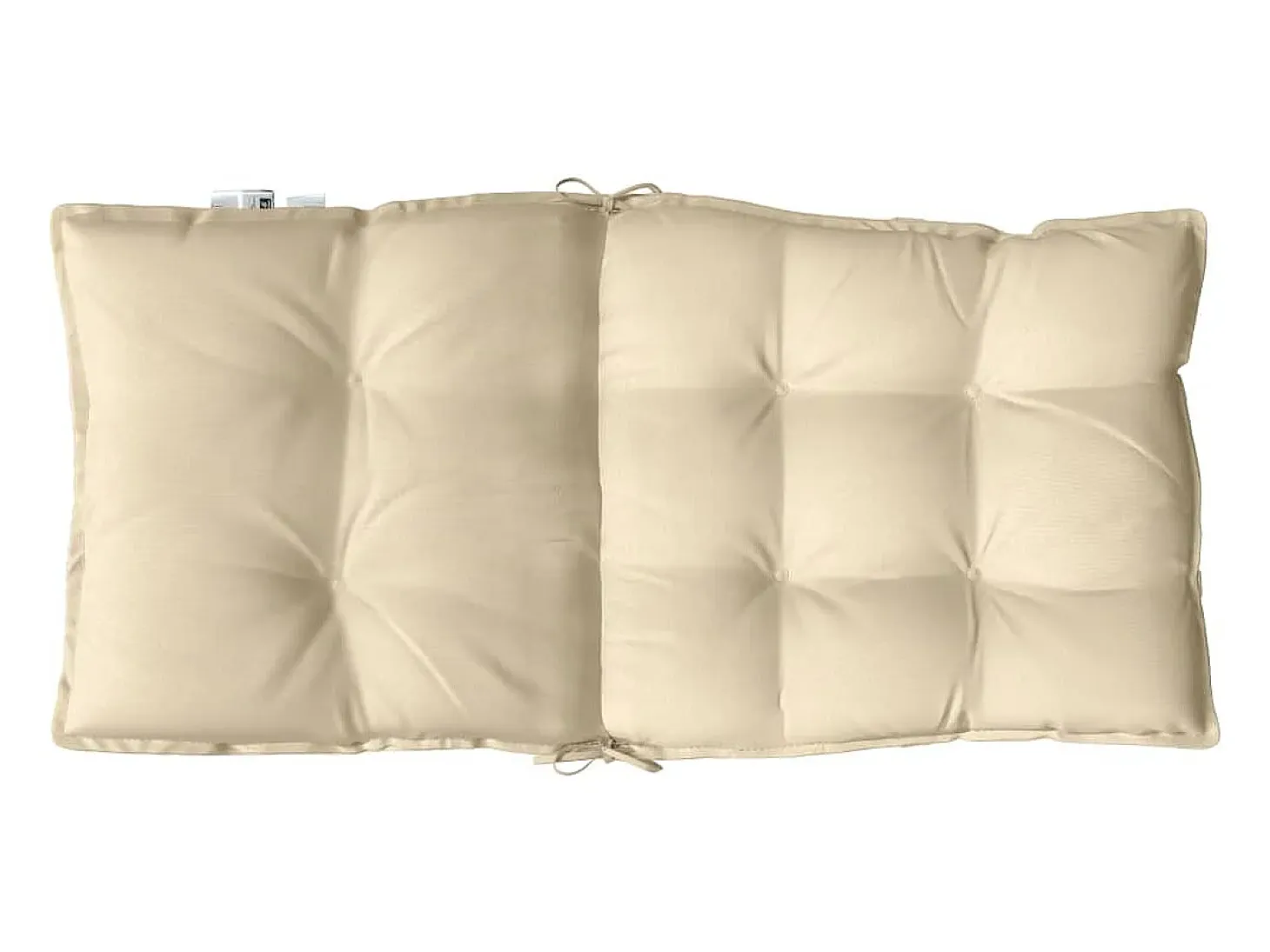 Cojines para silla con respaldo bajo 6 unidades tela Oxford beige