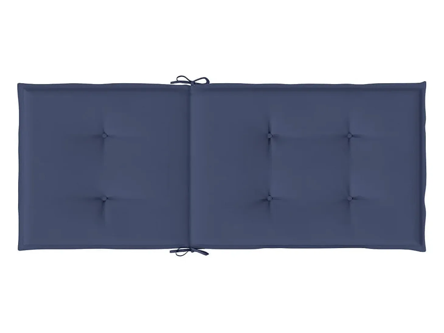 Cojines para silla con respaldo alto 4 unidades tela azul marino