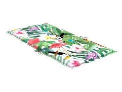 Cojines para silla con respaldo bajo 4 unidades tela multicolor