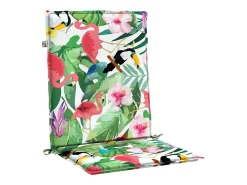 Cojines para silla con respaldo bajo 4 unidades tela multicolor