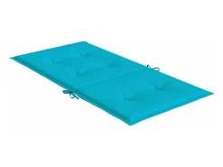 Cojines para silla con respaldo bajo 2 unidades tela turquesa