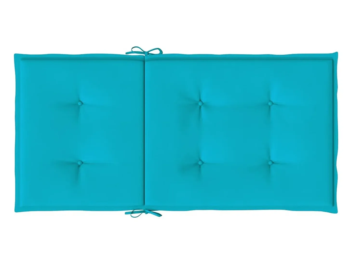 Cojines para silla con respaldo bajo 4 unidades tela turquesa