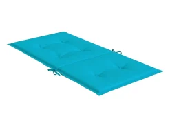 Cojines para silla con respaldo bajo 4 unidades tela turquesa