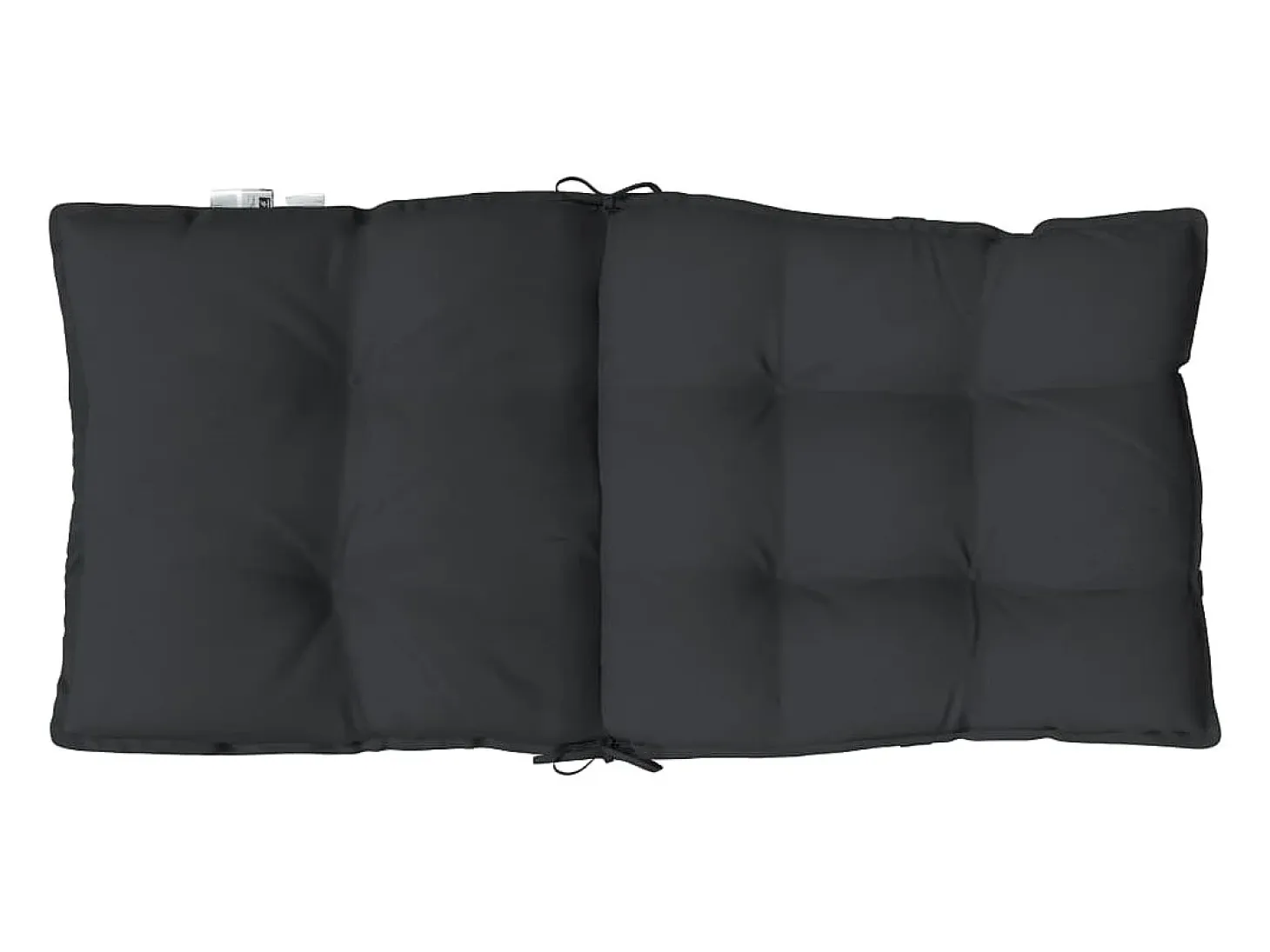 Cojines para silla con respaldo bajo 6 unidades tela Oxford negro
