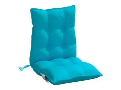 Cojines para silla con respaldo bajo 6 unidades tela Oxford turquesa