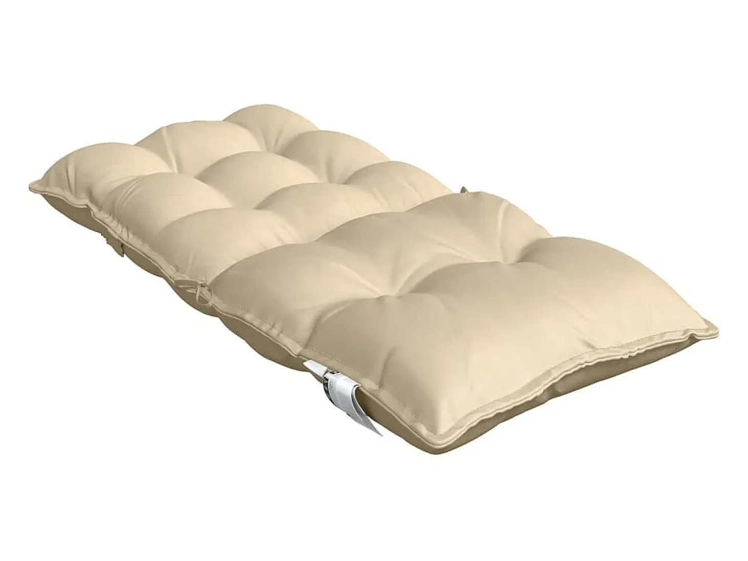 Cojines para silla con respaldo bajo 4 unidades tela Oxford beige