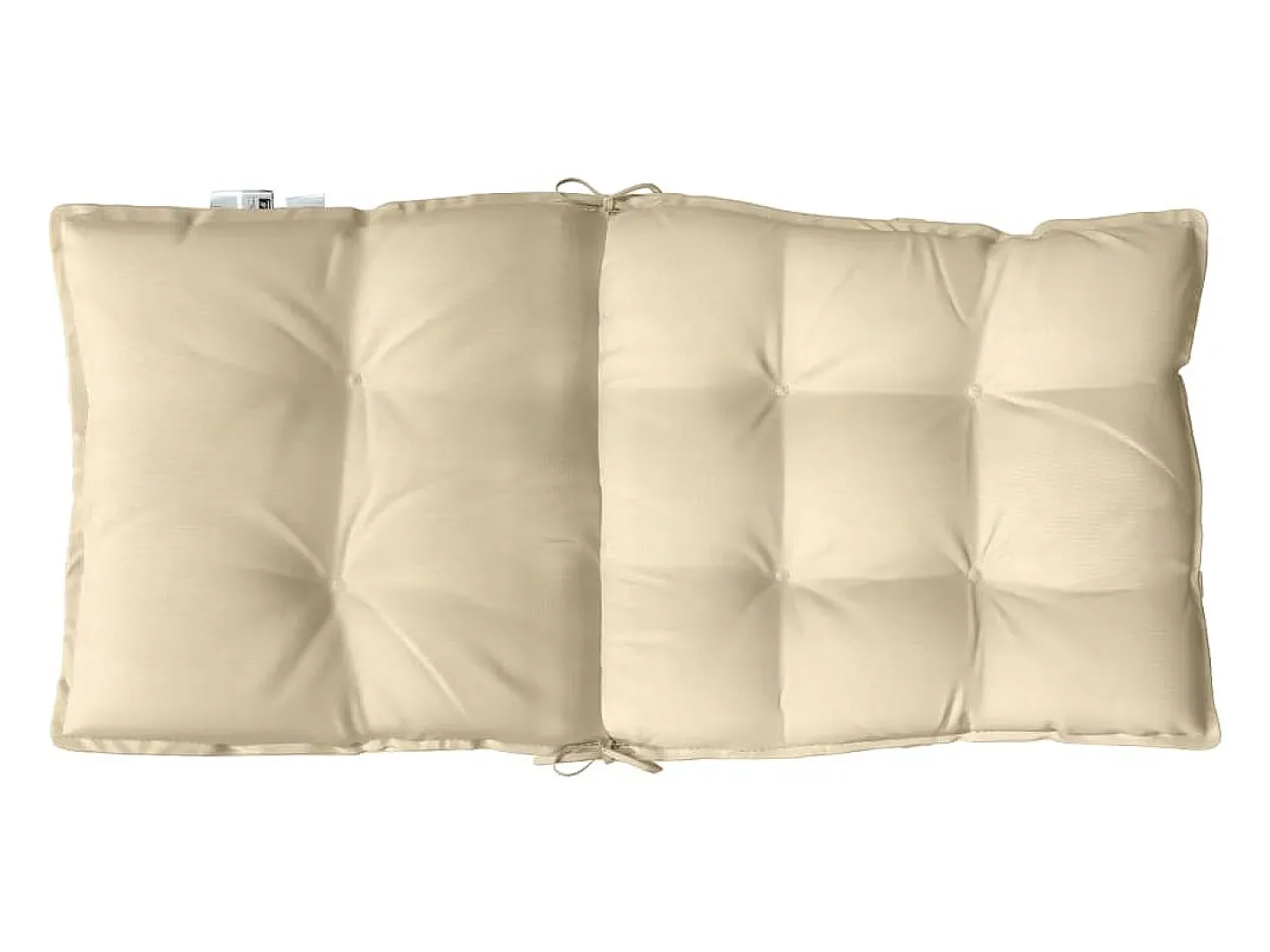 Cojines para silla con respaldo bajo 4 unidades tela Oxford beige