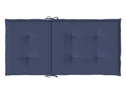 Cojines para silla con respaldo bajo 2 unidades tela azul marino
