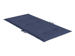 Cojines para silla con respaldo bajo 2 unidades tela azul marino