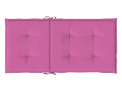 Cojines para silla con respaldo bajo 6 unidades tela rosa