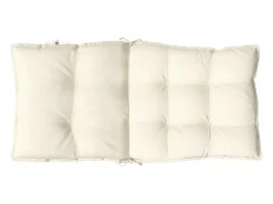 Cojines para silla con respaldo bajo 4 unidades tela Oxford crema